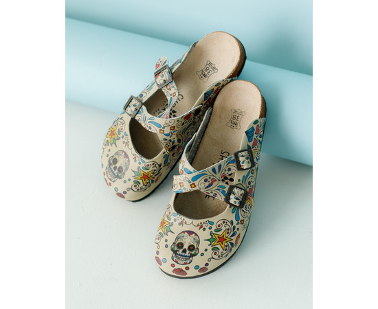 Зображення 5 Взуття медичне сабо ортопедичні SKULL/STARS р. 40, "БІЛИЙ ХАЛАТ" 176-430-662, Розмір: 40, Цвет: skull/stars