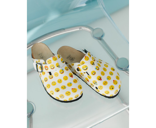Зображення 6 Взуття медичне сабо ортопедичні EMOJI р. 43, "БІЛИЙ ХАЛАТ" 176-457-879, Розмір: 43, Цвет: emoji