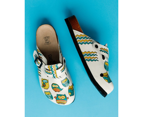 Зображення 6 Взуття медичне сабо ортопедичні OWLS р. 37, "БІЛИЙ ХАЛАТ" 176-380-602, Розмір: 37, Цвет: owls