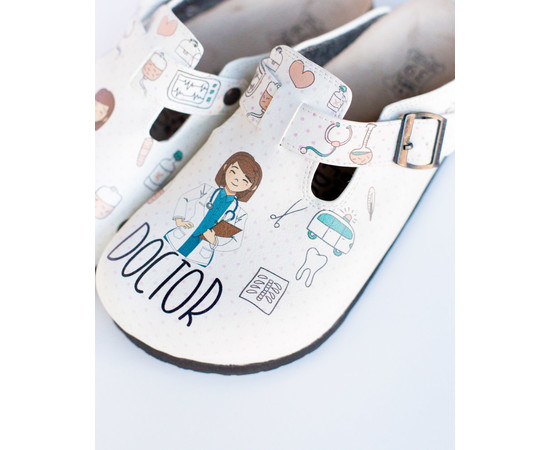 Зображення 9 Взуття медичне сабо ортопедичні DOCTOR WOMAN р. 35, "БІЛИЙ ХАЛАТ" 176-324-574, Розмір: 35, Цвет: doctor woman
