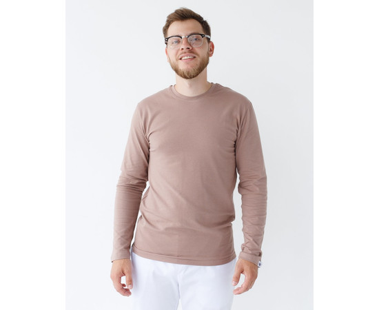 Зображення 2 Медичний лонгслів чоловічий бежевий р. XL, "БІЛИЙ ХАЛАТ" 357-367-716, Розмір: XL, Цвет: бежевый