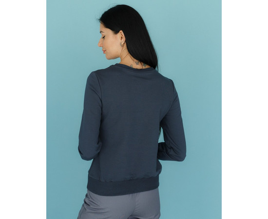 Изображение 2 Медицинский свитшот Нью-Йорк женский темно-серый р. M, "БЕЛЫЙ ХАЛАТ" 359-408-758, Размер: M, Цвет: темно-серый