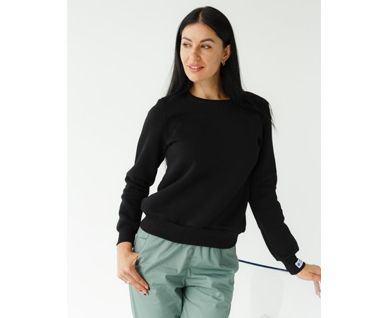 Зображення 2 Медичний утеплений світшот жіночий Аляска чорний р. S, "БІЛИЙ ХАЛАТ" 364-321-842, Розмір: S, Цвет: чорний