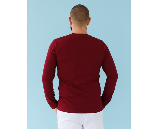 Зображення 2 Медичний лонгслів чоловічий бордовий р. L, "БІЛИЙ ХАЛАТ" 357-349-716, Розмір: L, Цвет: бордовий