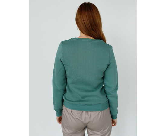 Изображение 2 Медицинский утепленный свитшот женский Аляска темно-оливковый р. XL, "БЕЛЫЙ ХАЛАТ" 364-483-842, Размер: XL, Цвет: темно-оливковый