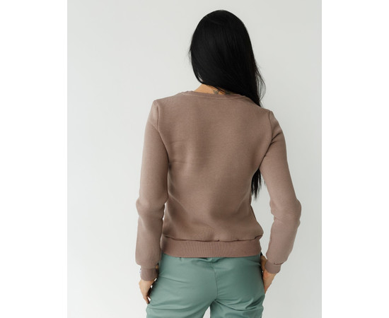 Изображение 2 Медицинский утепленный свитшот женский Аляска бежевый р. XL, "БЕЛЫЙ ХАЛАТ" 364-454-842, Размер: XL, Цвет: бежевый