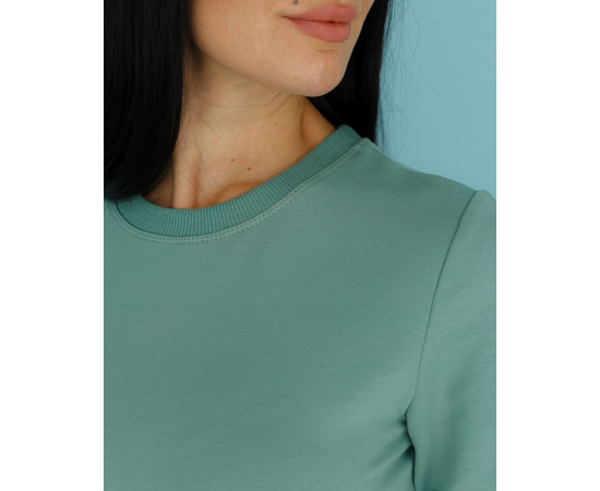 Изображение 3 Медицинский свитшот Нью-Йорк женский оливковый р. S, "БЕЛЫЙ ХАЛАТ" 359-327-758, Размер: S, Цвет: оливковый