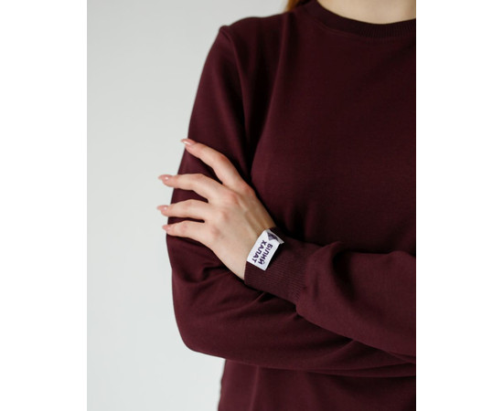 Изображение 3 Медицинский свитшот Нью-Йорк женский темно-вишневый р. M, "БЕЛЫЙ ХАЛАТ" 359-416-758, Размер: M, Цвет: темно-вишневый