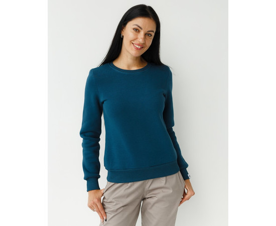 Зображення 3 Медичний утеплений світшот жіночий Аляска темно-бірюзовий р. XL, "БІЛИЙ ХАЛАТ" 364-437-842, Розмір: XL, Цвет: темно-бирюзовый