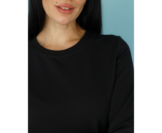 Изображение 3 Медицинский свитшот Нью-Йорк женский черный р. L, "БЕЛЫЙ ХАЛАТ" 359-321-758, Размер: L, Цвет: черный