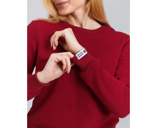 Изображение 3 Медицинский утепленный свитшот женский Аляска бордовый р. L, "БЕЛЫЙ ХАЛАТ" 364-349-842, Размер: L, Цвет: бордовый