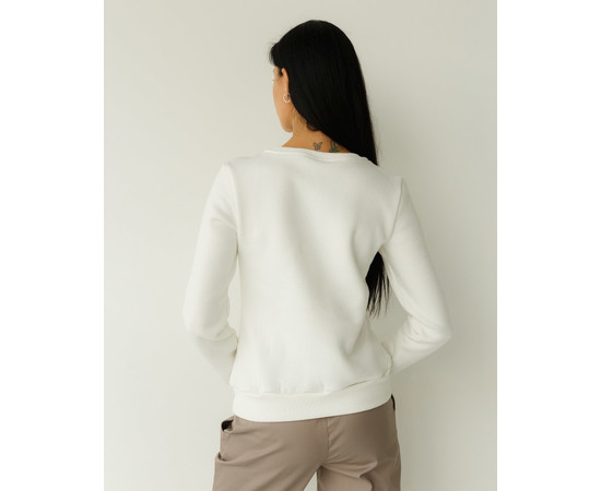 Изображение 3 Медицинский утепленный свитшот женский Аляска молочный р. XL, "БЕЛЫЙ ХАЛАТ" 364-370-842, Размер: XL, Цвет: молочный