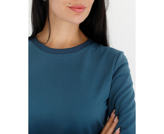 Изображение 3 Медицинский свитшот Нью-Йорк женский темно-бирюзовый р. S, "БЕЛЫЙ ХАЛАТ" 359-437-758, Размер: S, Цвет: темно-бирюзовый