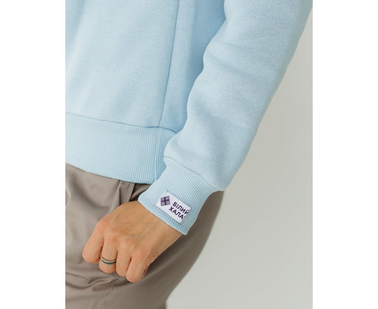 Изображение 4 Медицинский утепленный свитшот женский Аляска голубой р. 2XL, "БЕЛЫЙ ХАЛАТ" 364-333-842, Размер: 2XL, Цвет: голубой