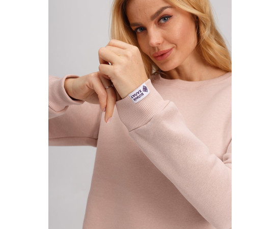 Зображення 4 Медичний утеплений світшот жіночий Аляска світло-бежевий р. S, "БІЛИЙ ХАЛАТ" 364-367-842, Розмір: S, Цвет: Світло-бежевий