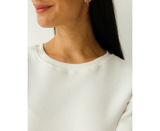 Изображение 4 Медицинский утепленный свитшот женский Аляска молочный р. L, "БЕЛЫЙ ХАЛАТ" 364-370-842, Размер: L, Цвет: молочный