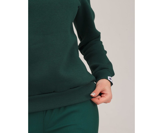 Изображение 4 Медицинский свитшот Аляска женский темно-зеленый р. 2XL, "БЕЛЫЙ ХАЛАТ" 364-430-842, Размер: 2XL, Цвет: темно-зеленый