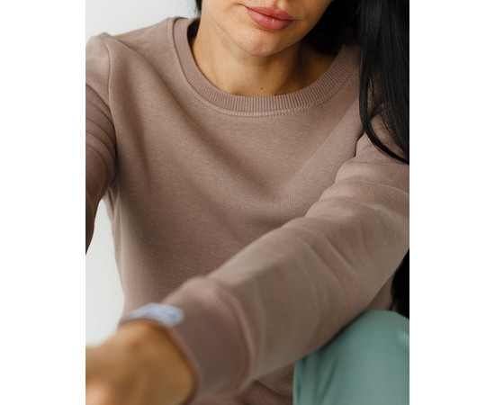 Изображение 4 Медицинский утепленный свитшот женский Аляска бежевый р. XL, "БЕЛЫЙ ХАЛАТ" 364-454-842, Размер: XL, Цвет: бежевый