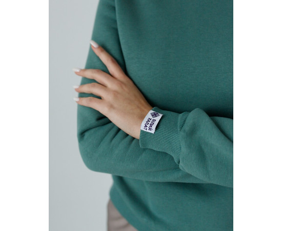 Изображение 4 Медицинский утепленный свитшот женский Аляска темно-оливковый р. 2XL, "БЕЛЫЙ ХАЛАТ" 364-483-842, Размер: 2XL, Цвет: темно-оливковый