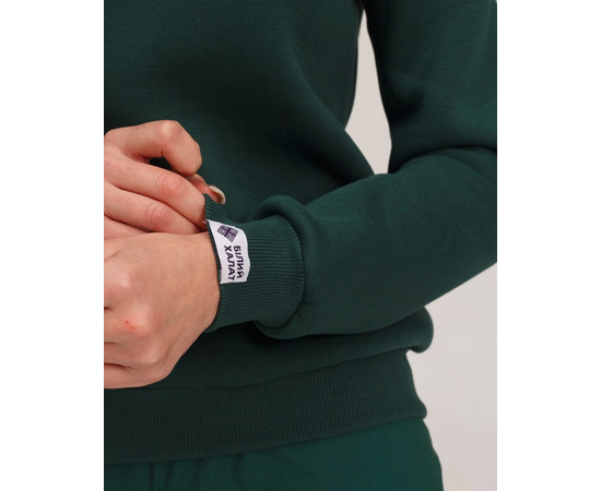 Зображення 5 Медичний світшот Аляска жіночий темно-зелений р. XL, "БІЛИЙ ХАЛАТ" 364-430-842, Розмір: XL, Цвет: темно-зелений