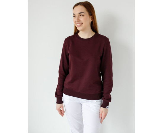 Изображение 5 Медицинский свитшот Нью-Йорк женский темно-вишневый р. S, "БЕЛЫЙ ХАЛАТ" 359-416-758, Размер: S, Цвет: темно-вишневый