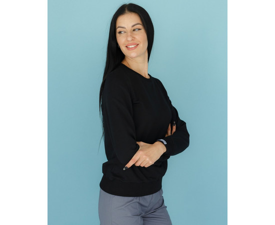 Изображение 5 Медицинский свитшот Нью-Йорк женский черный р. 2XL, "БЕЛЫЙ ХАЛАТ" 359-321-758, Размер: 2XL, Цвет: черный