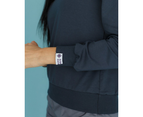 Зображення 5 Медичний світшот Нью-Йорк жіночий темно-сірий р. L, "БІЛИЙ ХАЛАТ" 359-408-758, Розмір: L, Цвет: темно-сірий