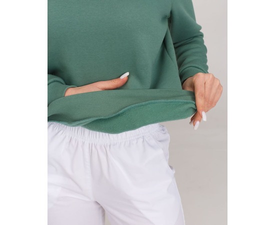 Зображення 5 Медичний утеплений світшот жіночий Аляска оливкова р. L, "БІЛИЙ ХАЛАТ" 364-327-842, Розмір: L, Цвет: оливковий