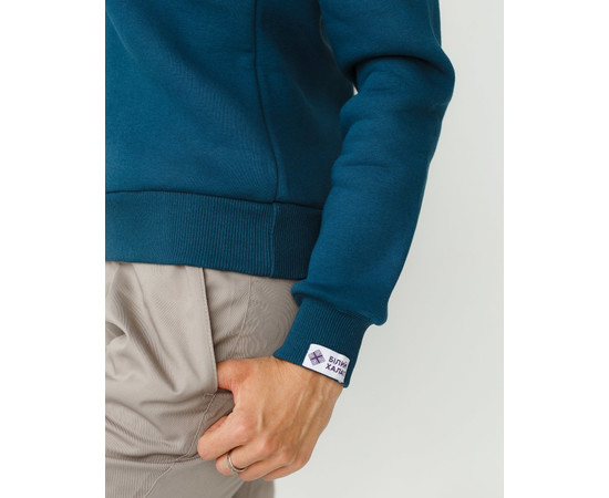 Изображение 5 Медицинский утепленный свитшот женский Аляска темно-бирюзовый р. M, "БЕЛЫЙ ХАЛАТ" 364-437-842, Размер: M, Цвет: темно-бирюзовый