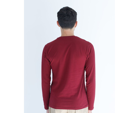Зображення 2 Медичний лонгслів чоловічий темно-бордовий р. M, "БІЛИЙ ХАЛАТ" 357-504-730, Розмір: M, Цвет: темно-бордовий