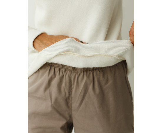 Изображение 6 Медицинский утепленный свитшот женский Аляска молочный р. L, "БЕЛЫЙ ХАЛАТ" 364-370-842, Размер: L, Цвет: молочный