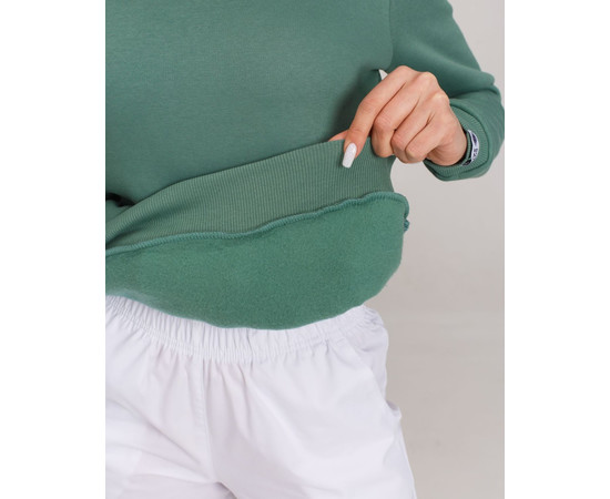 Зображення 6 Медичний утеплений світшот жіночий Аляска оливкова р. M, "БІЛИЙ ХАЛАТ" 364-327-842, Розмір: M, Цвет: оливковий