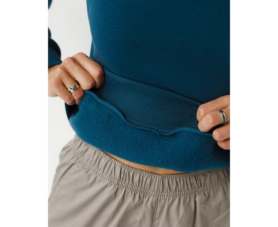 Изображение 6 Медицинский утепленный свитшот женский Аляска темно-бирюзовый р. M, "БЕЛЫЙ ХАЛАТ" 364-437-842, Размер: M, Цвет: темно-бирюзовый