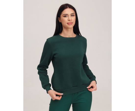 Изображение 7 Медицинский свитшот Аляска женский темно-зеленый р. 2XL, "БЕЛЫЙ ХАЛАТ" 364-430-842, Размер: 2XL, Цвет: темно-зеленый