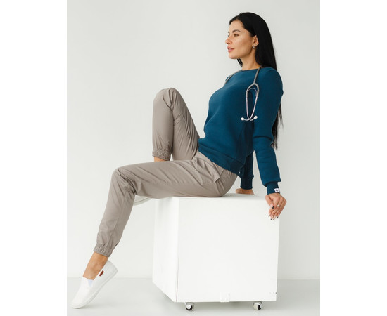 Зображення 7 Медичний утеплений світшот жіночий Аляска темно-бірюзовий р. XL, "БІЛИЙ ХАЛАТ" 364-437-842, Розмір: XL, Цвет: темно-бирюзовый