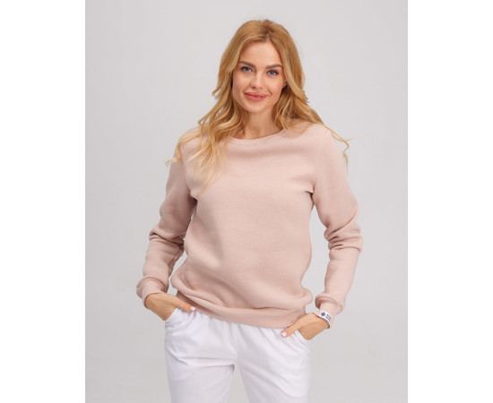 Зображення 7 Медичний утеплений світшот жіночий Аляска світло-бежевий р. L, "БІЛИЙ ХАЛАТ" 364-367-842, Розмір: L, Цвет: Світло-бежевий