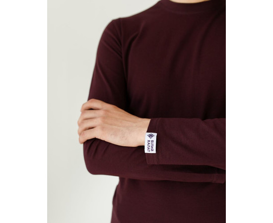 Зображення 4 Медичний лонгслів чоловічий вишневий р. M, "БІЛИЙ ХАЛАТ" 357-416-716, Розмір: M, Цвет: вишневий