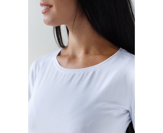 Изображение 4 Медицинский лонгслив женский белый р. M, "БЕЛЫЙ ХАЛАТ" 358-324-716, Размер: M, Цвет: белый