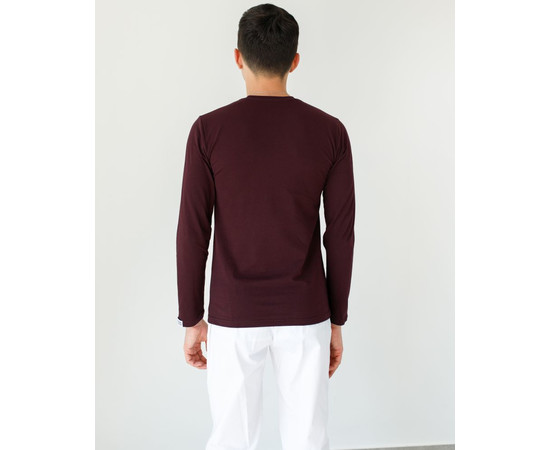 Зображення 2 Медичний лонгслів чоловічий вишневий р. XL, "БІЛИЙ ХАЛАТ" 357-416-716, Розмір: XL, Цвет: вишневий