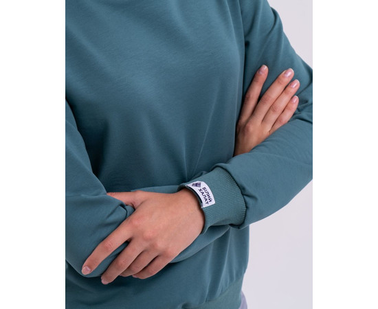 Зображення 3 Медичний світшот Нью-Йорк жіночий темно-оливковий р. XL, "БІЛИЙ ХАЛАТ" 359-483-730, Розмір: XL, Цвет: темно-оливковий