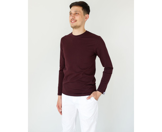 Зображення 6 Медичний лонгслів чоловічий вишневий р. M, "БІЛИЙ ХАЛАТ" 357-416-716, Розмір: M, Цвет: вишневий