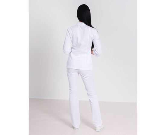 Изображение 2 Медицинская рубашка женская Сакура белая р. 52, "БЕЛЫЙ ХАЛАТ" 184-324-679, Размер: 52, Цвет: белый