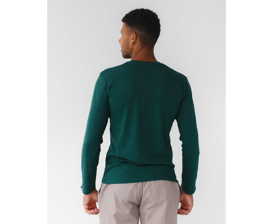 Зображення 2 Медичний лонгслів чоловічий темно-зелений р. XL, "БІЛИЙ ХАЛАТ" 357-430-716, Розмір: XL, Цвет: темно-зелений