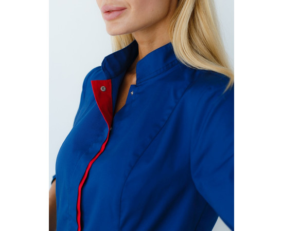 Зображення 2 Сорочка жіноча Сакура сапфір-червоний р. 48, "БІЛИЙ ХАЛАТ" 184-360-679, Розмір: 48, Цвет: сапфір