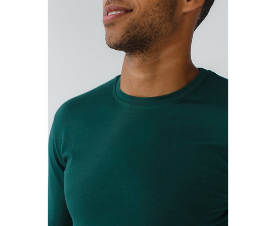 Зображення 3 Медичний лонгслів чоловічий темно-зелений р. 2XL, "БІЛИЙ ХАЛАТ" 357-430-716, Розмір: 2XL, Цвет: темно-зелений