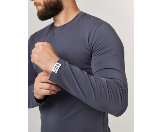 Зображення 3 Медичний лонгслів чоловічий темно-сірий р. L, "БІЛИЙ ХАЛАТ" 357-408-716, Розмір: L, Цвет: сірий