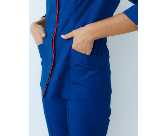 Зображення 3 Сорочка жіноча Сакура сапфір-червоний р. 50, "БІЛИЙ ХАЛАТ" 184-360-679, Розмір: 50, Цвет: сапфір