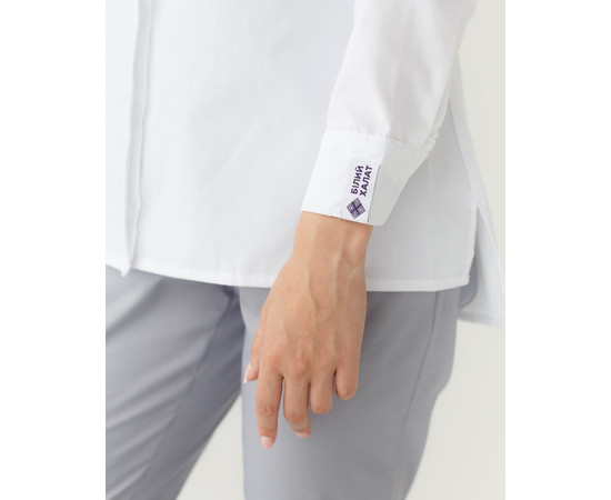 Зображення 4 Медична сорочка жіноча Стефанія біла р. 54, "БІЛИЙ ХАЛАТ" 402-324-821, Розмір: 54, Цвет: білий