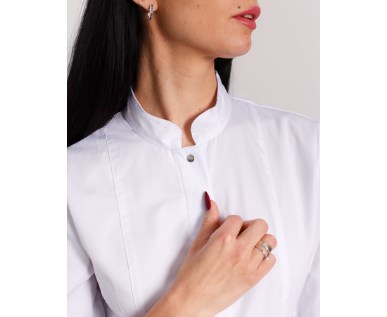 Зображення 4 Медична сорочка жіноча Сакура біла р. 42, "БІЛИЙ ХАЛАТ" 184-324-679, Розмір: 42, Цвет: білий