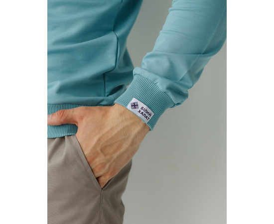 Зображення 4 Медичний світшот Нью-Йорк чоловічий блакитно-сірий р. L, "БІЛИЙ ХАЛАТ" 360-428-758, Розмір: L, Цвет: блакитно-сірий